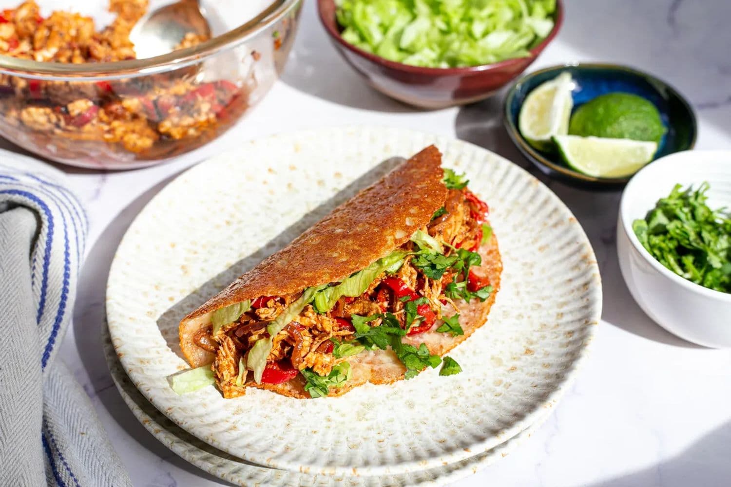 Chicken shell tacos bring a high-protein twist to keto night