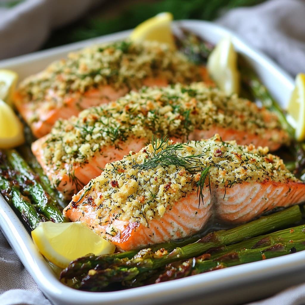 One-Pan Almond-Crusted Salmon Makes a Quick Keto Dinner Feel Special