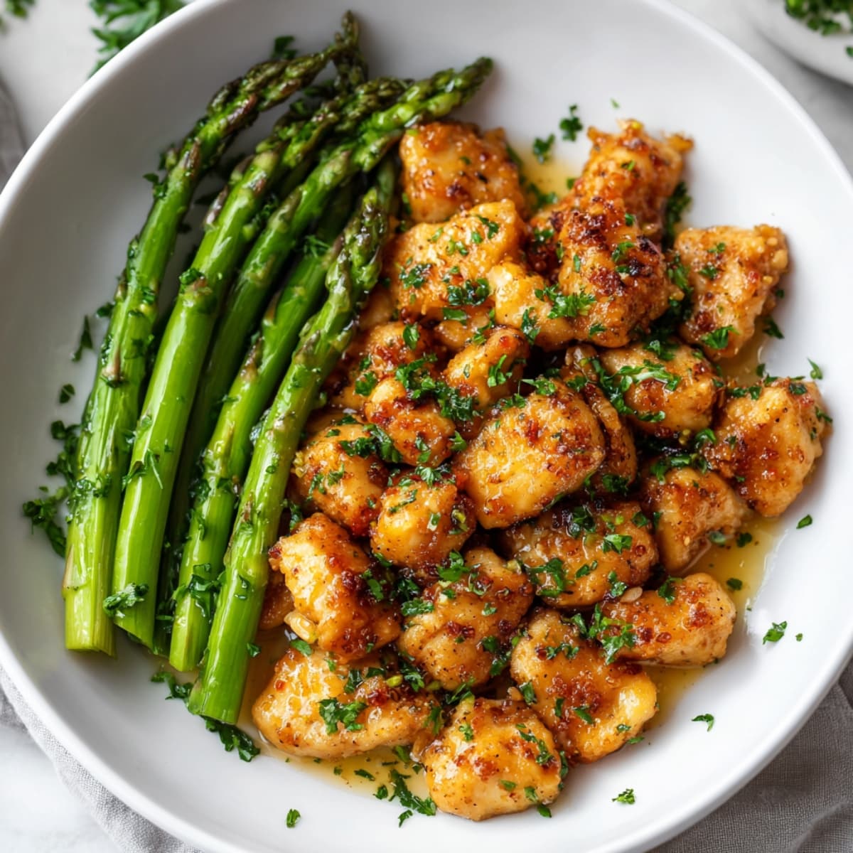 Keto chicken and asparagus dinner delivers steakhouse flavor in 30 minutes