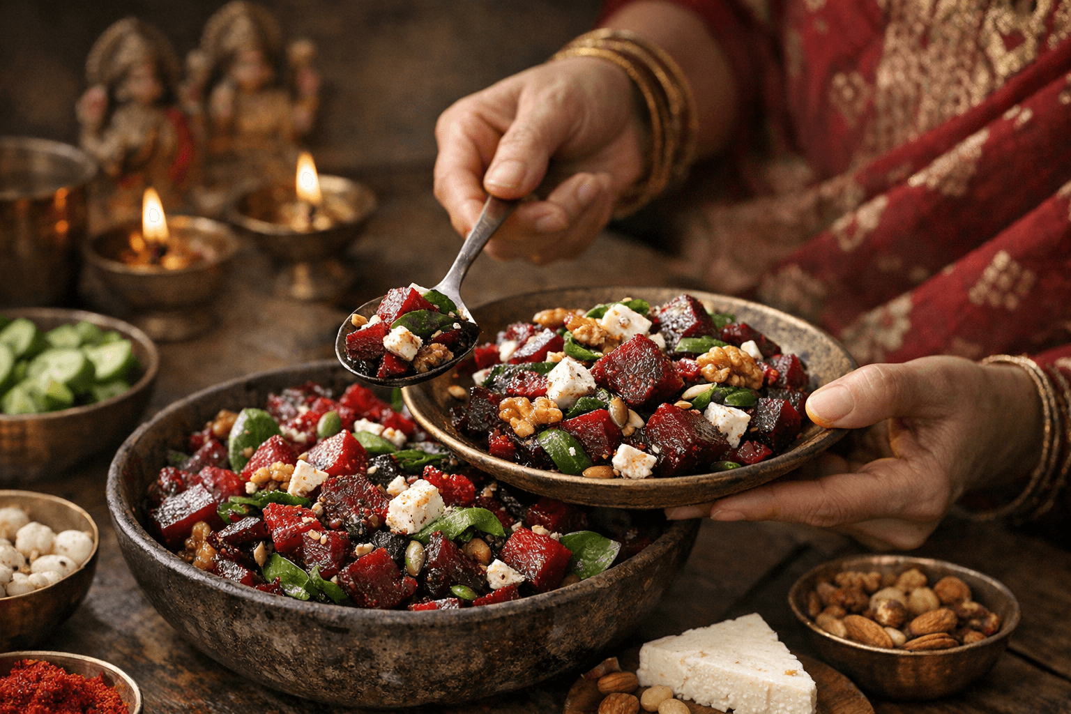 Navratri fasting beetroot salad gets a flavorful keto makeover