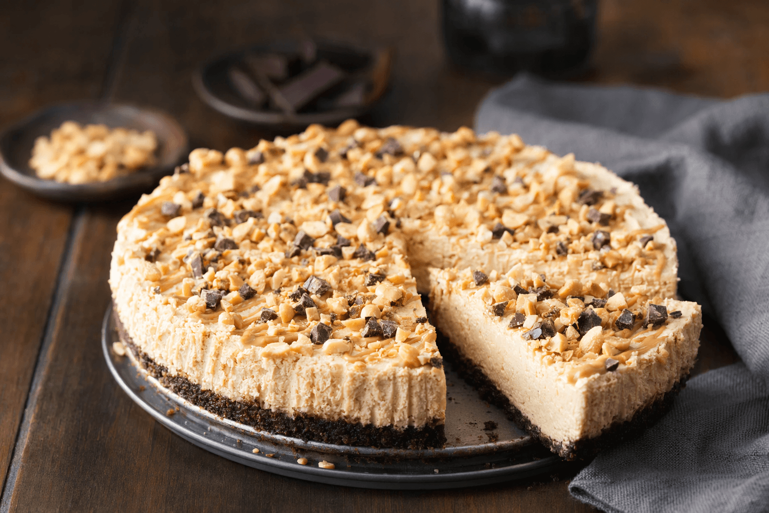 Annie Lampella’s keto peanut butter cheesecake rivals conventional desserts