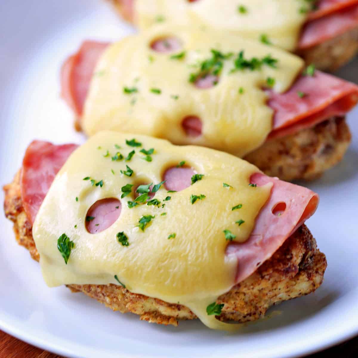 Allrecipes updates keto open-faced chicken cordon bleu for easy weeknights