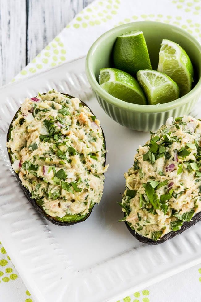 Tuna-stuffed avocado makes keto lunches fast, fresh and filling